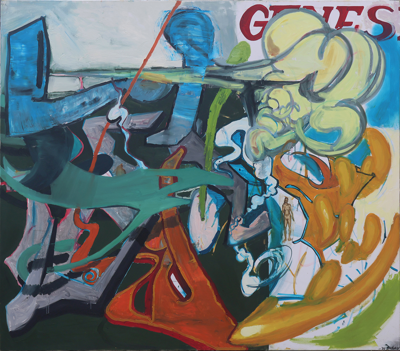 GENESIS, 2022, Oil on canvas, 150x170cm